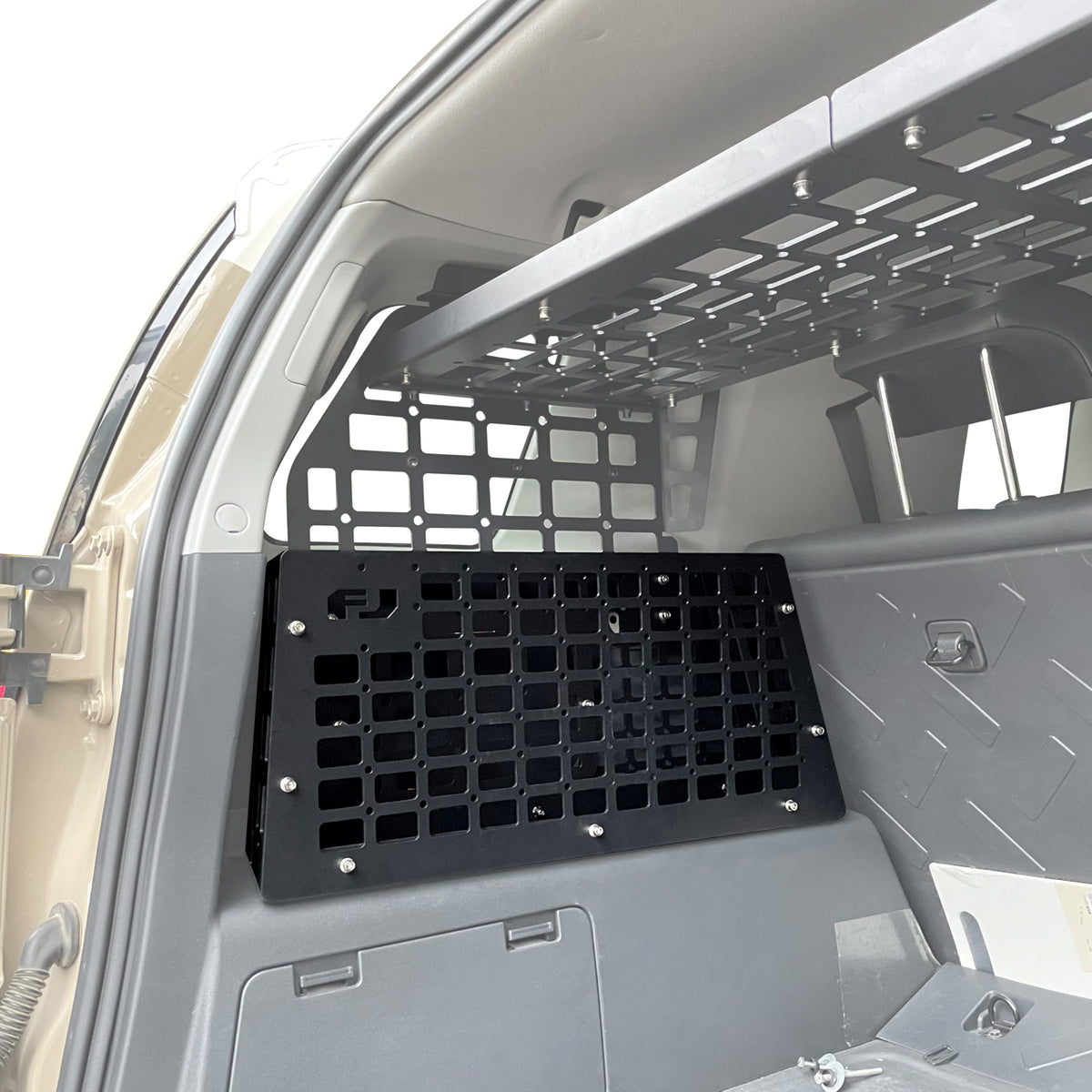 HIGH FLYING for Toyota FJ Cruiser (XJ10) 2007-2014 Car Molle Panels Storage Modular System Trunk Shelf Organizer Interior Rear Cargo Racks (Driver Side Storage Box)