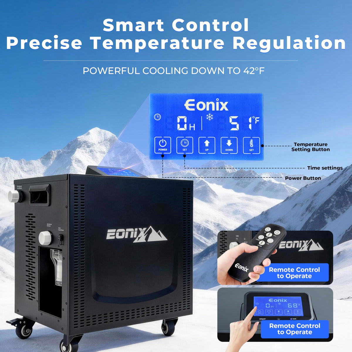 Ice Bath Chiller for Cold Plunge,1/3 HP Ice Bath Chiller with Household Submersible Water Pump,Insulation pipe, Ideal for Cold Bath Plunge Tub