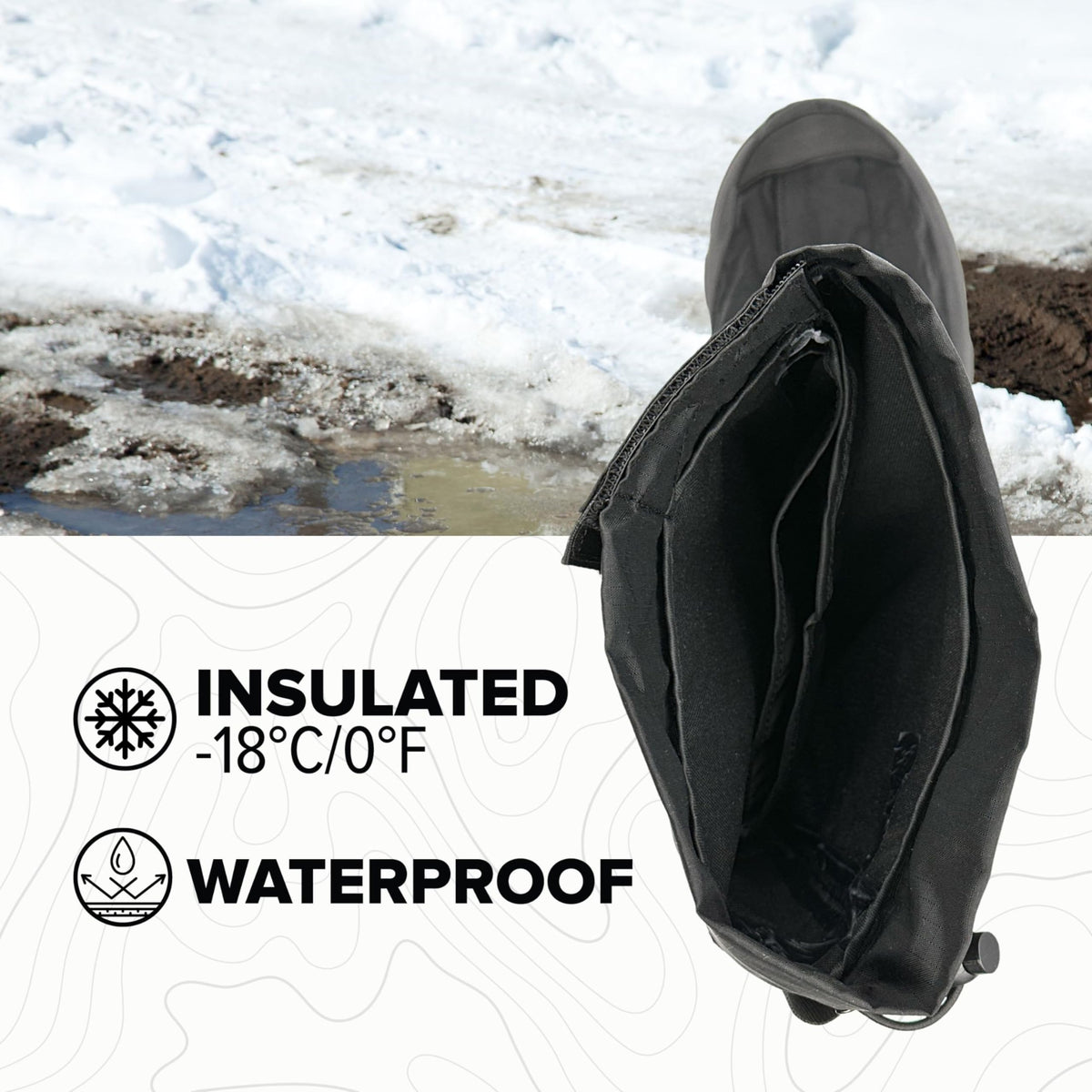 NEOS Voyager Waterproof Winter Overshoe for Men & Women - Fits Snow & Work Boots - Rated for 0°F