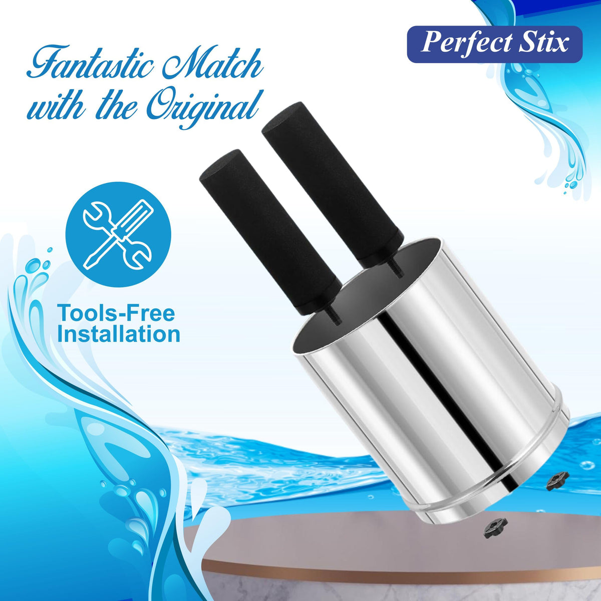 Denali Spring-1.6G (6 Liters)- Stainless Steel Gravity-Fed Water Filtration System with 2 Black Filters, SS Tap, POSTreat Filters, and Stainless Steel