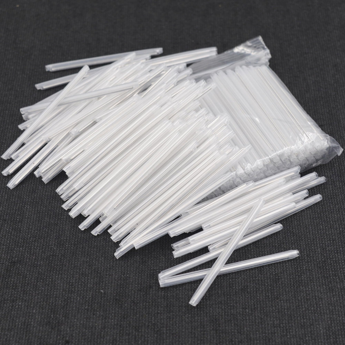Hagietek Fiber Optic Fusion Splice Protection Sleeve Clear for Single Fiber OD2.5mm 40mm After Shrinking- 2500PCS with Storage Box