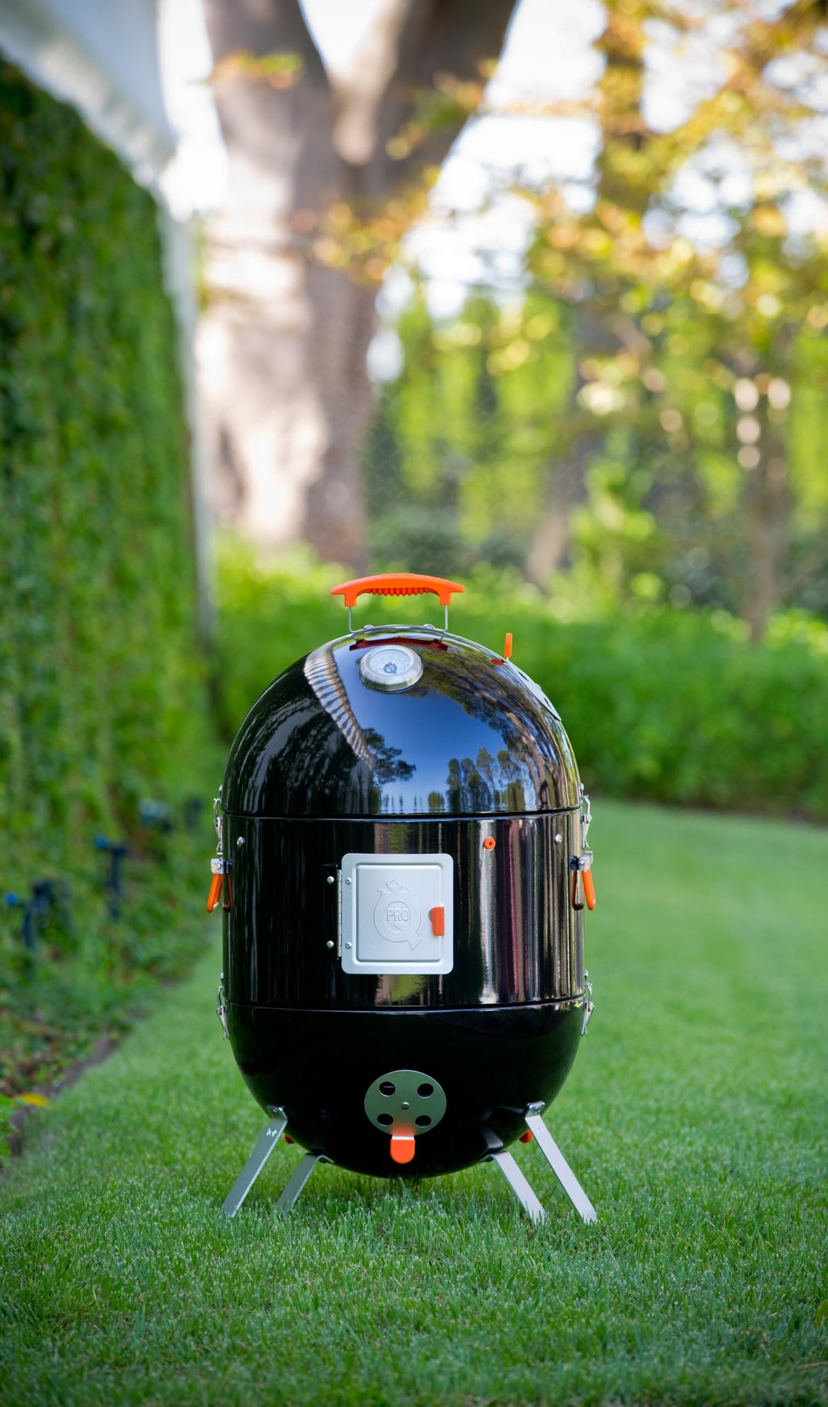 ProQ BBQ Smoker (Frontier V4) - 4in1 Charcoal Meat Smoker BBQ - Outdoor Smokers and Grills - BBQ with Smoker