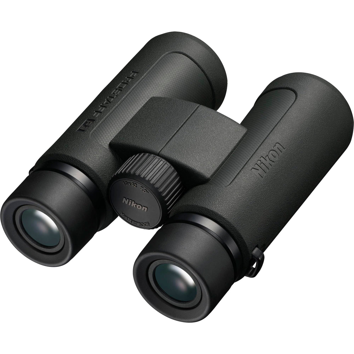 Nikon PROSTAFF P3 10x42 Binoculars 10x42 Compact Waterproof Outdoor Viewing Optics Bundle with LED Flashlight + Harness + Cleaning kit + Pro Sling Backpack + Floating Strap