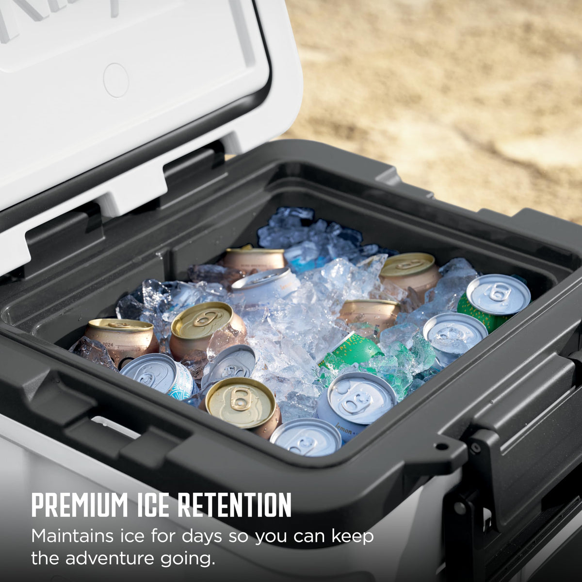 Ninja | FrostVault 30QT Cooler with Wheels | Insulated with Temp Dry Storage Drawer | Keeps Ice Cold for Days | for the Beach, Camping, Picnics & More | Spanish Moss | FB230GN1