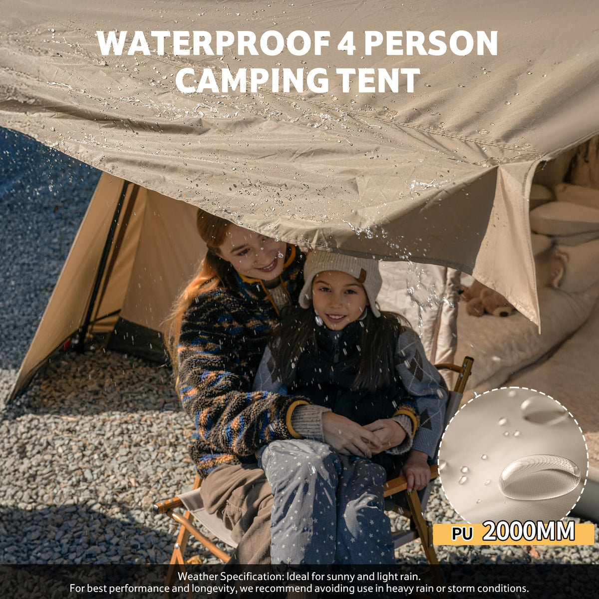 Naturehike Village Lite Camping Tent, 60S Easy Setup Instant Tents for Camping, Double Layer 4/8 Person Tent with with Full Rainfly