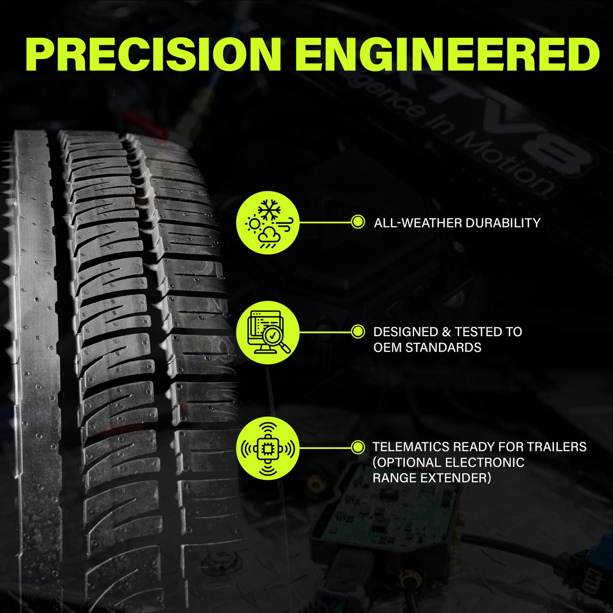 AKTV8 PressureTech™ Onboard Scale System - Real-Time Load Measurement for Air Suspended Trucks & Trailers - Bluetooth Enabled Mobile App & Fleet Connectivity