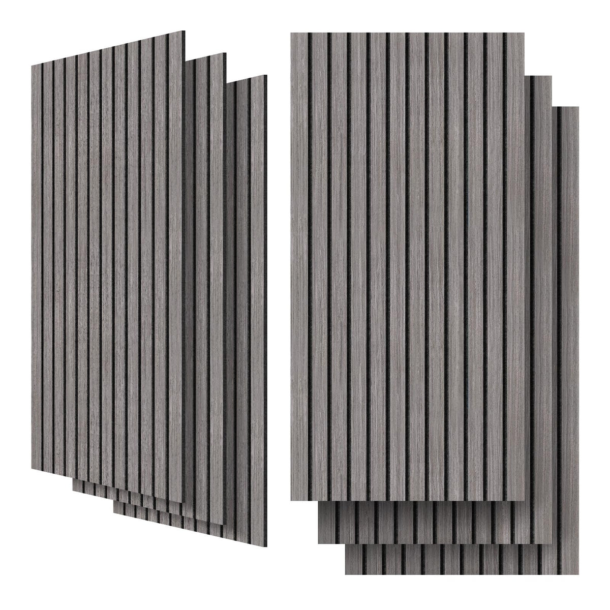UMIACOUSTICS 6 Packs Acoustic Panel,47.2 x 23.6 Inches Decorative Sound Proof Panel for Office,Home Theater,Studio,Grey