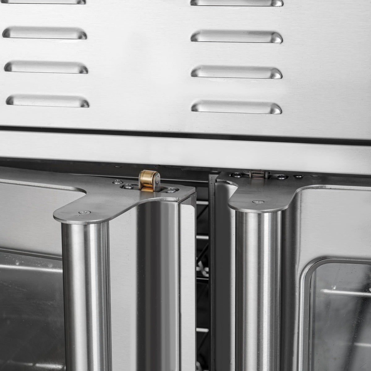 KoolMore 38 in. Full-Size Double Commercial Natural Gas Convection Oven 108,000 BTU With stacking And Casters in Stainless-Steel (KM-DCCO54-NGC)