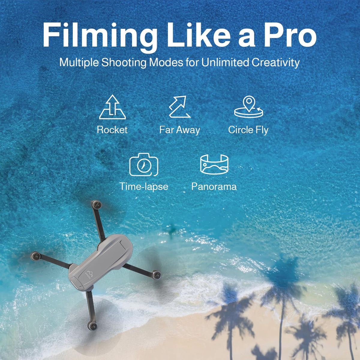 Ameta Drone with Camera 4K Professional with GPS, S50 Lite FPV Drone for Kids and Adults with Auto Return/ 50-Min Flight Time/Follow Me/Intelligent Mode/Gesture Control/ 1640 ft Range, Under 249g