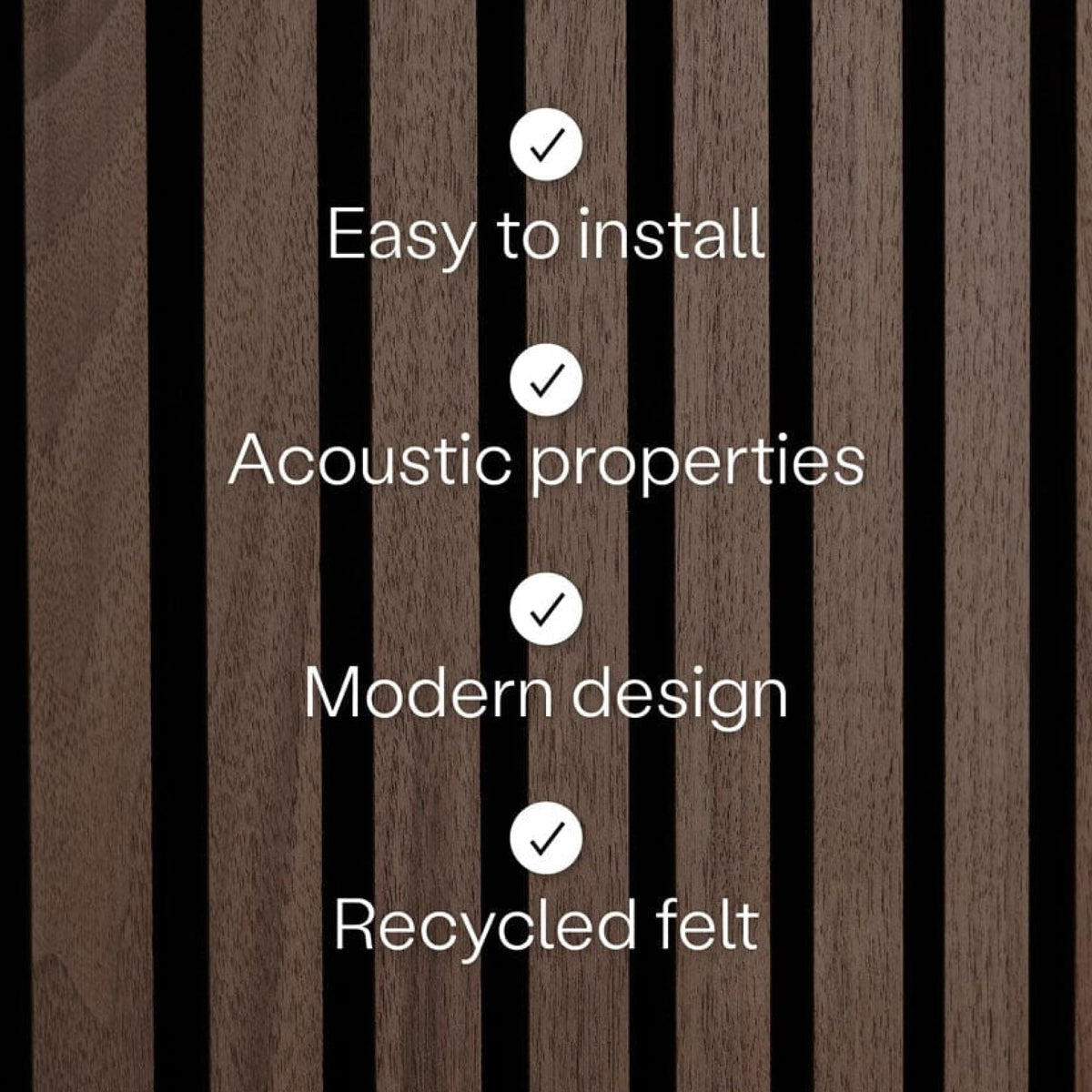 WVH Luxury American Walnut Acoustic Slat Wood Wall Panels, Measures 141.73" x 25.20", Premium Finish, Interior Decor for Walls & Ceilings, Noise Cancelling & Sound Absorbing for Home & Office, 2pcs