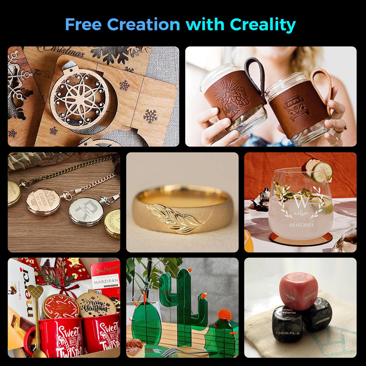 Creality Laser Engraver Faclon2 Pro S 40W Desktop Diode Laser Cutter and Engraver Machine with Enclosure,Smart Camera,Air Assist,Engraving Machine for Wood Acrylic Leather Stone Metal