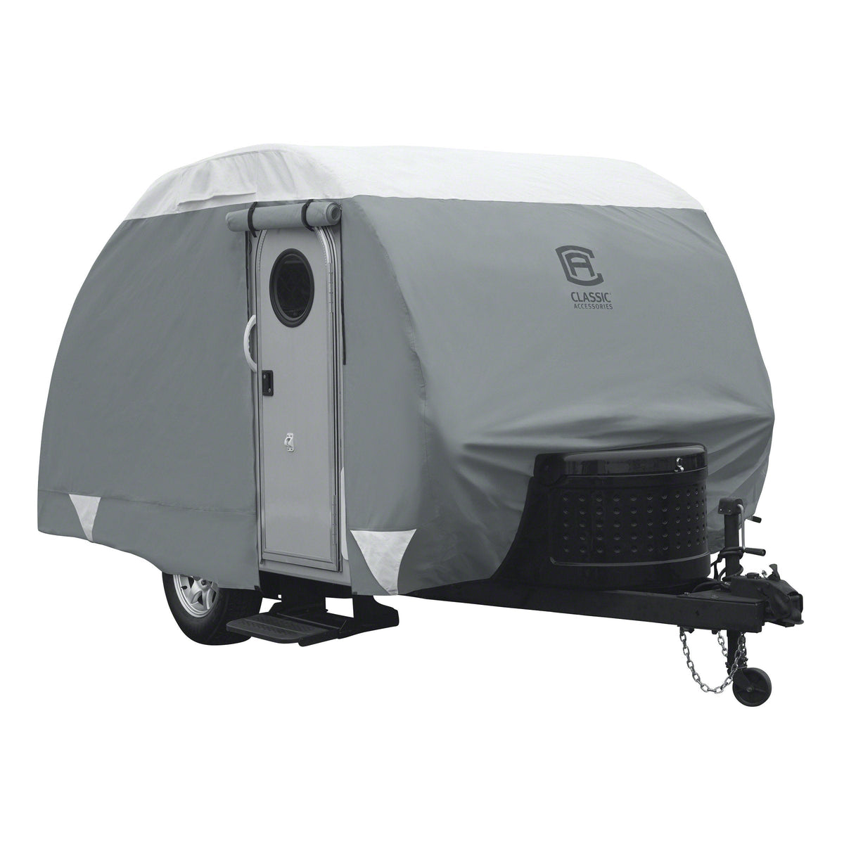 Classic Accessories Over Drive PolyPRO3 Deluxe Sloped Travel Trailer Cover, 19-21'