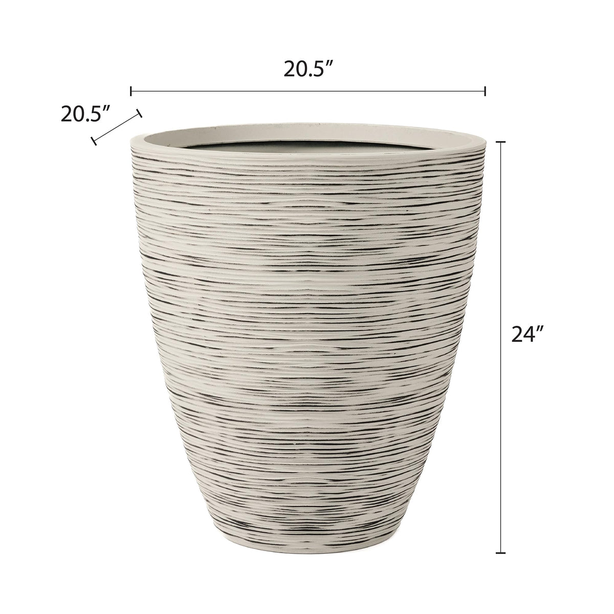 Newport 50‑Gallon Flat‑Back Rain Barrel with Stand & Planter Bundle – Slate | Removable Lid, UV-Stabilized Outdoor Water Storage