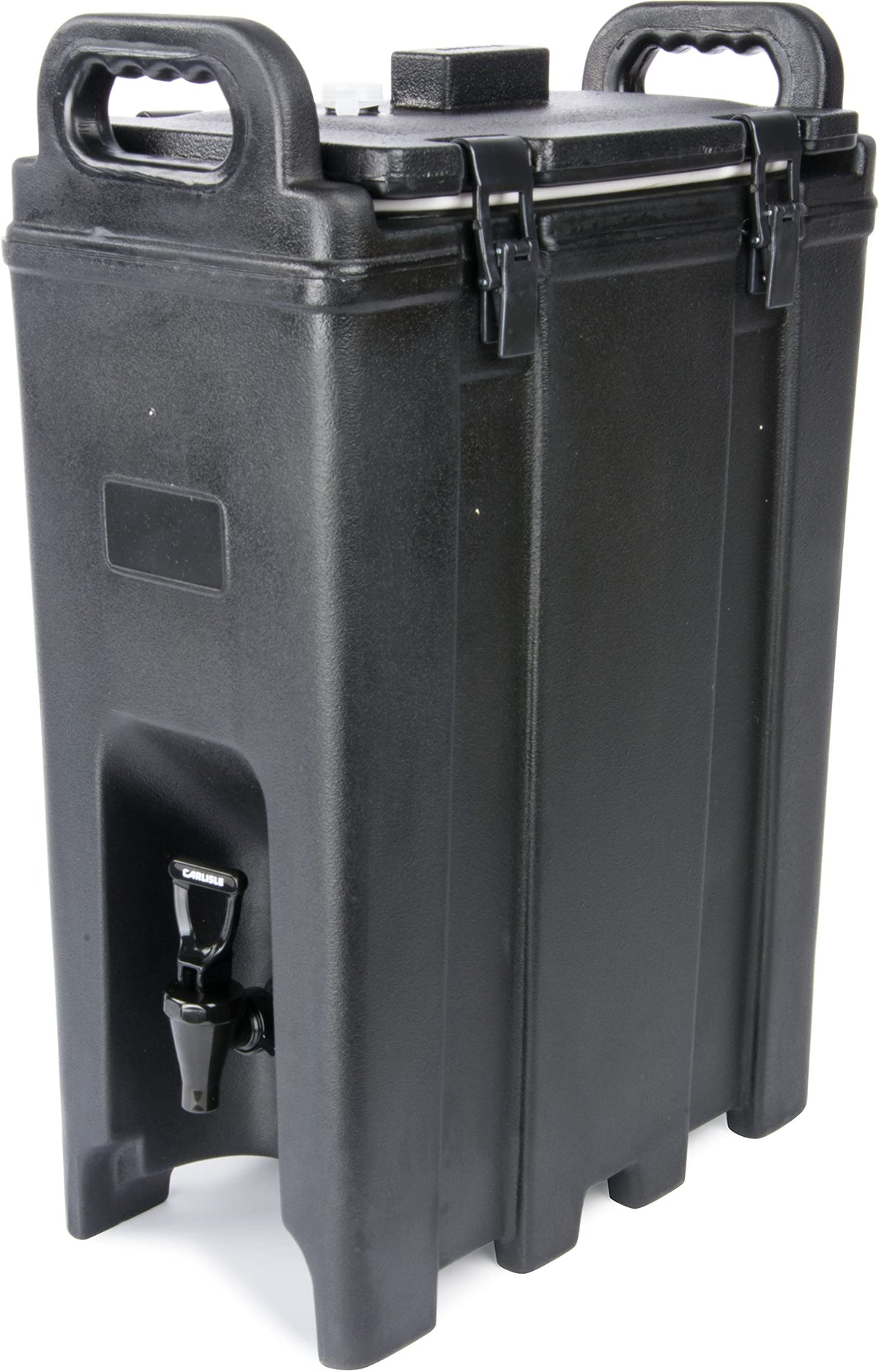 Carlisle FoodService Products Cateraide Insulated Beverage Dispenser with Handles for Catering, Events, Kitchens, And Restaurants, Plastic, 5 Gallons, Black