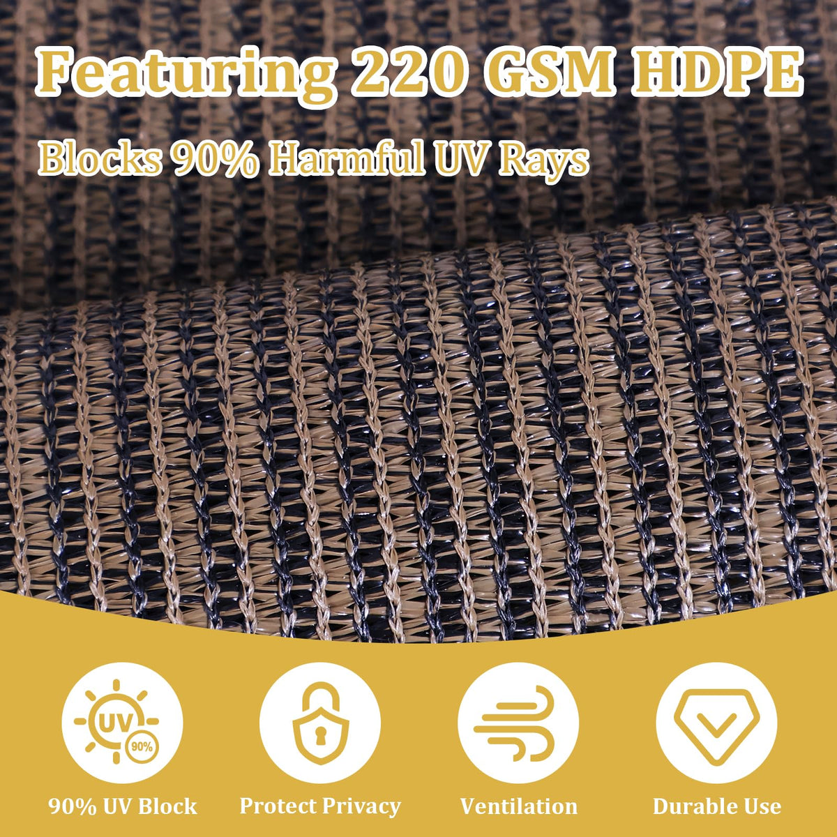 Shade&Beyond Outdoor Premium Roller Shades 4' W x 8' H with Valance, Exterior Roll Up Blinds Shade Cloth for Patio Porch Pergola, Mocha