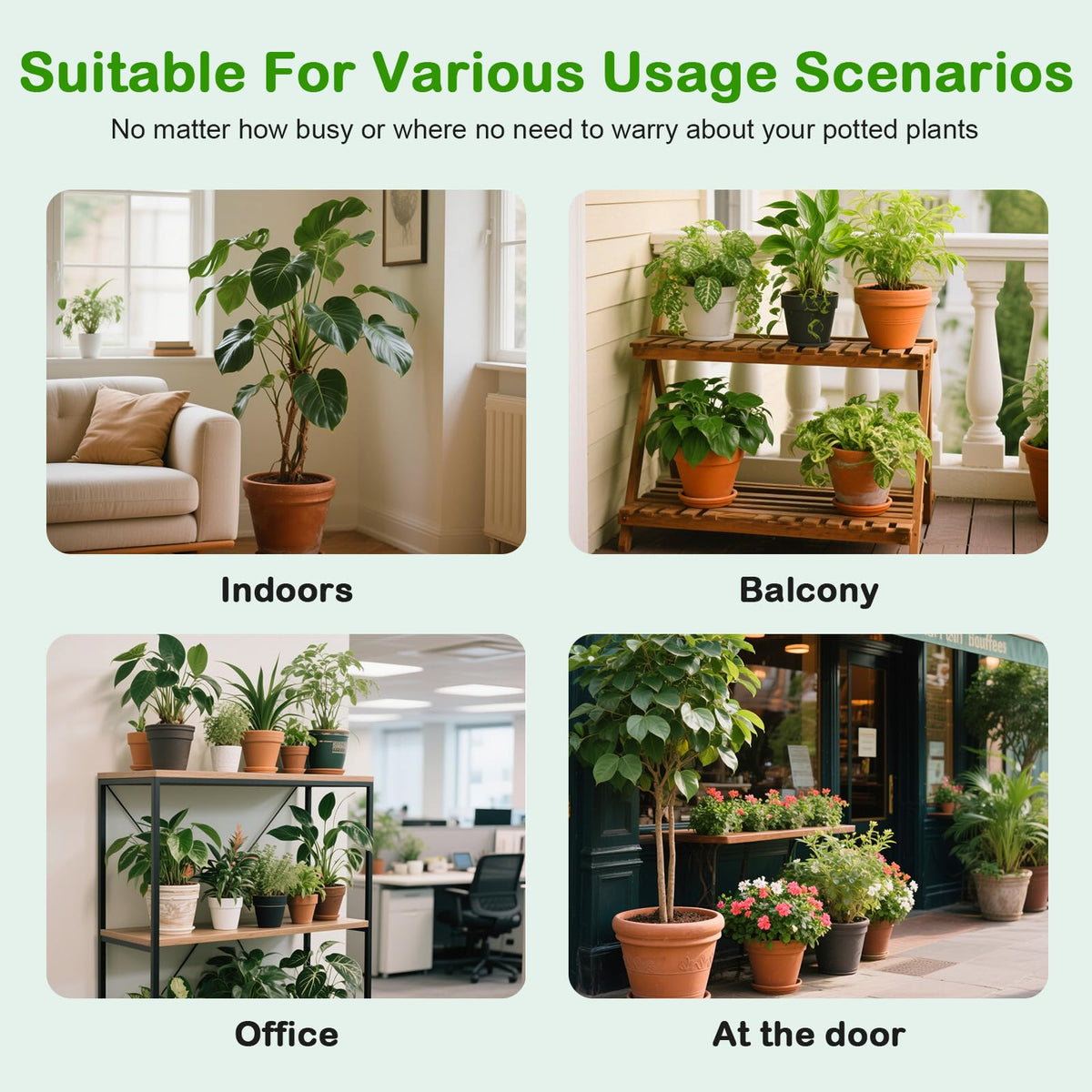 Upgrade Auto Plant Watering Devices Indoor, Plant Waterer for 20 Potted Plants, Houseplant Watering System, Up to 30-Day Programmable Water Timer, Automatic Drip Irrigation Kit for Vacation