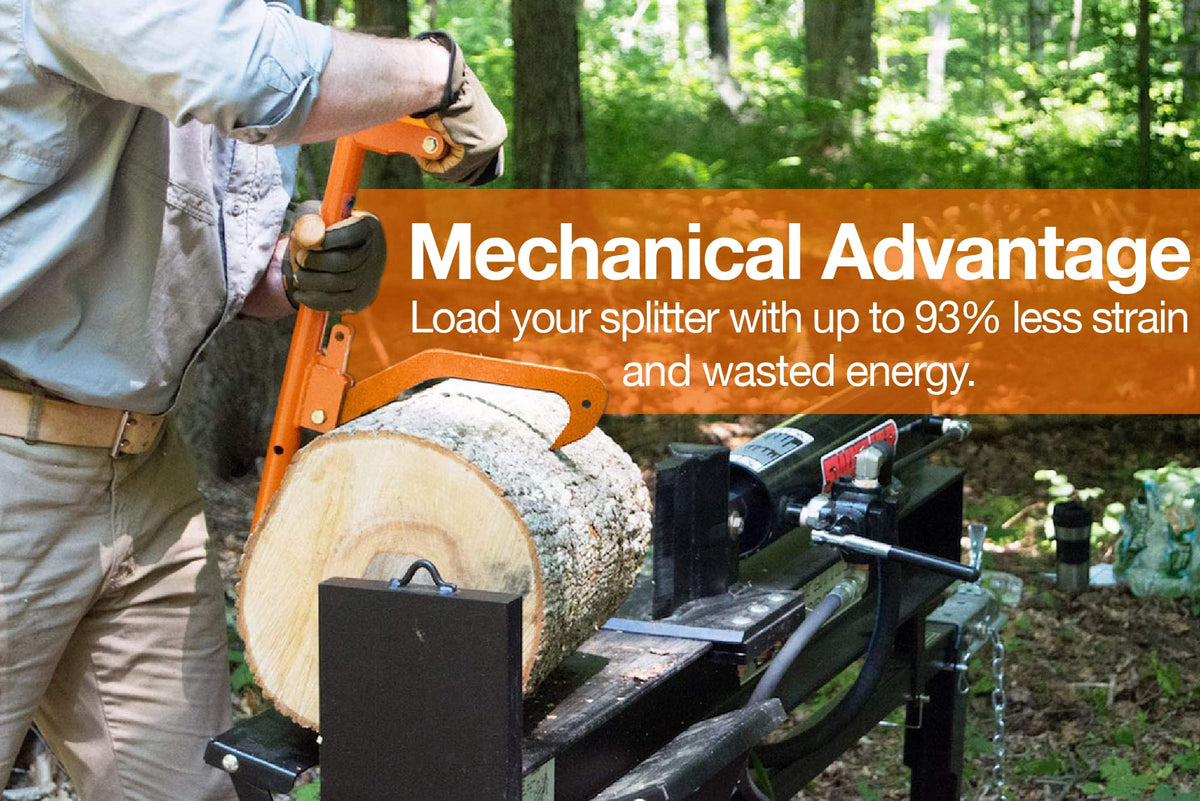 LogOX Hauler - 21” Cant Hook Log Roller and Carrier | Orange Powder-Coated Log Hauler Hand Tool for Firewood Harvesting, Brush or Tree Removal. (Patented, Made in USA, With A Warranty)