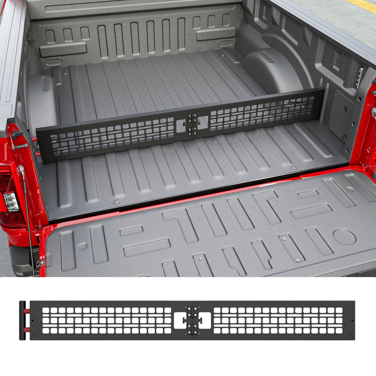 SZYANG Truck Bed Divider Compatible with 2015-2026 Ford F150 Cargo Manager Molle Panel Truck Bed Organizer Replacement for 2015-2026 Ford F-150 Accessories