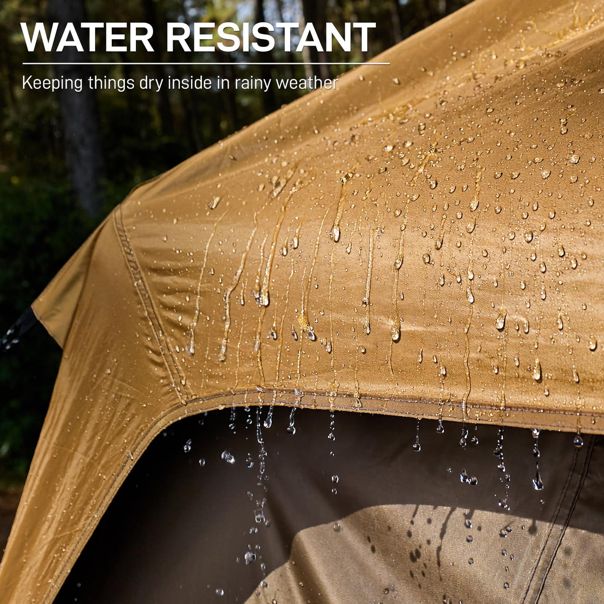 EVER ADVANCED 10 Person Blackout Camping Tent, Easy Setup Instant Cabin Tent for Family, Water-Resistant & Weather-Resistant Light-Blocking Tent with Rainfly for Outdoor Travel, 14' x 10' x 78"