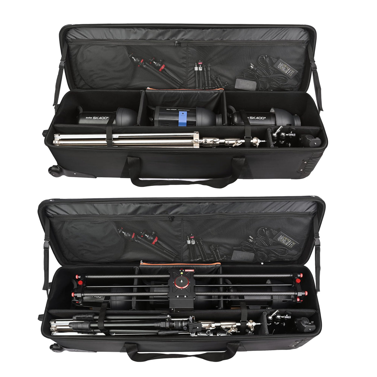 MagicLine Studio Equipment Trolley Case 52" x15''x13'', Rolling Camera Bag with Wheels, Tripod Light Stand Carry Case, Water-Resistant Photo Bag for Strobes, Light Stands, Tripods, Telescopes