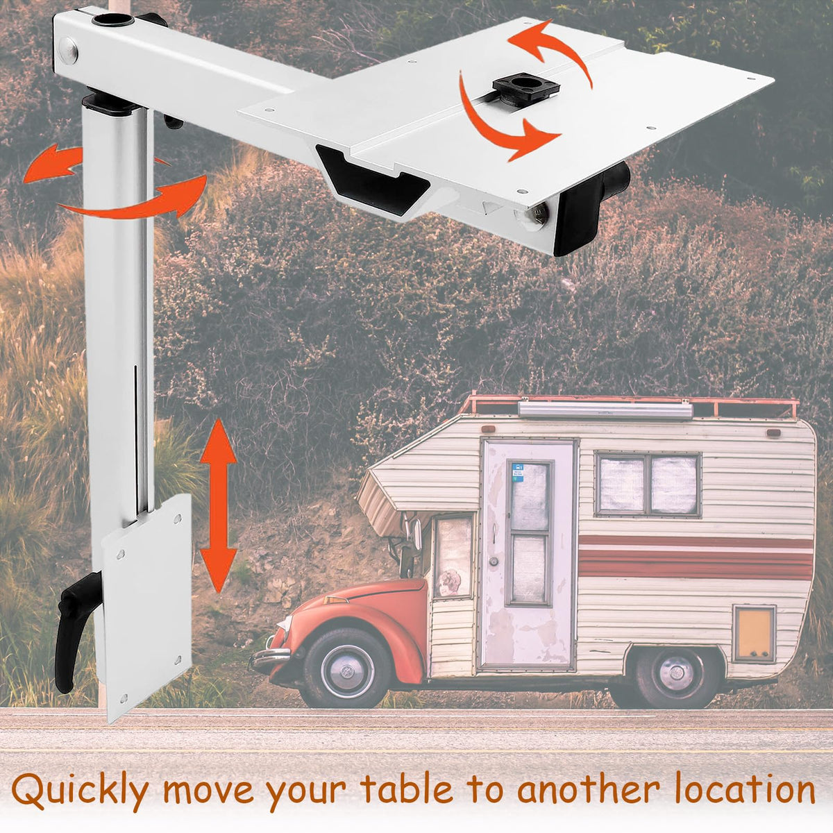 HWHongRV Removable Swivel Table Legs for The Campervan RV Recreational Vehicle or yatch…