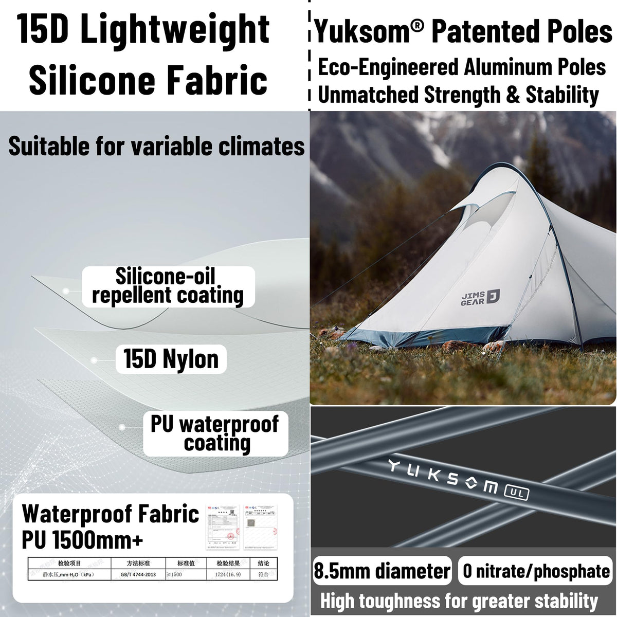 Naturehike Ultralight Solo Tunnel Tent - 1/2 Person Waterproof Tent with Lightweight Aluminum Pole, for Camping, Backpacking, Hiking, Hunting, Biking, Mountaineering, Easy Setup (1 Person)