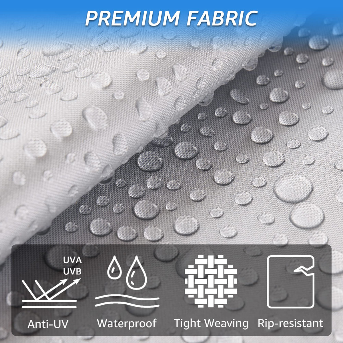 SELIMON 300D Top Class A RV Cover with Waterproof PU Coating Rip-Resistent & Anti-UV Winter Camper Cover Fits 40.1' to 43' Motorhome
