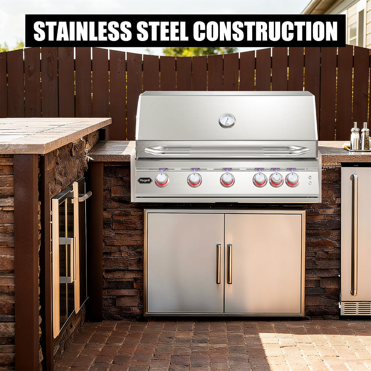 Stanbroil Hygrill Stainless Steel Grills Insulated Jacket for 40-Inch 5-Burner Gas Grills