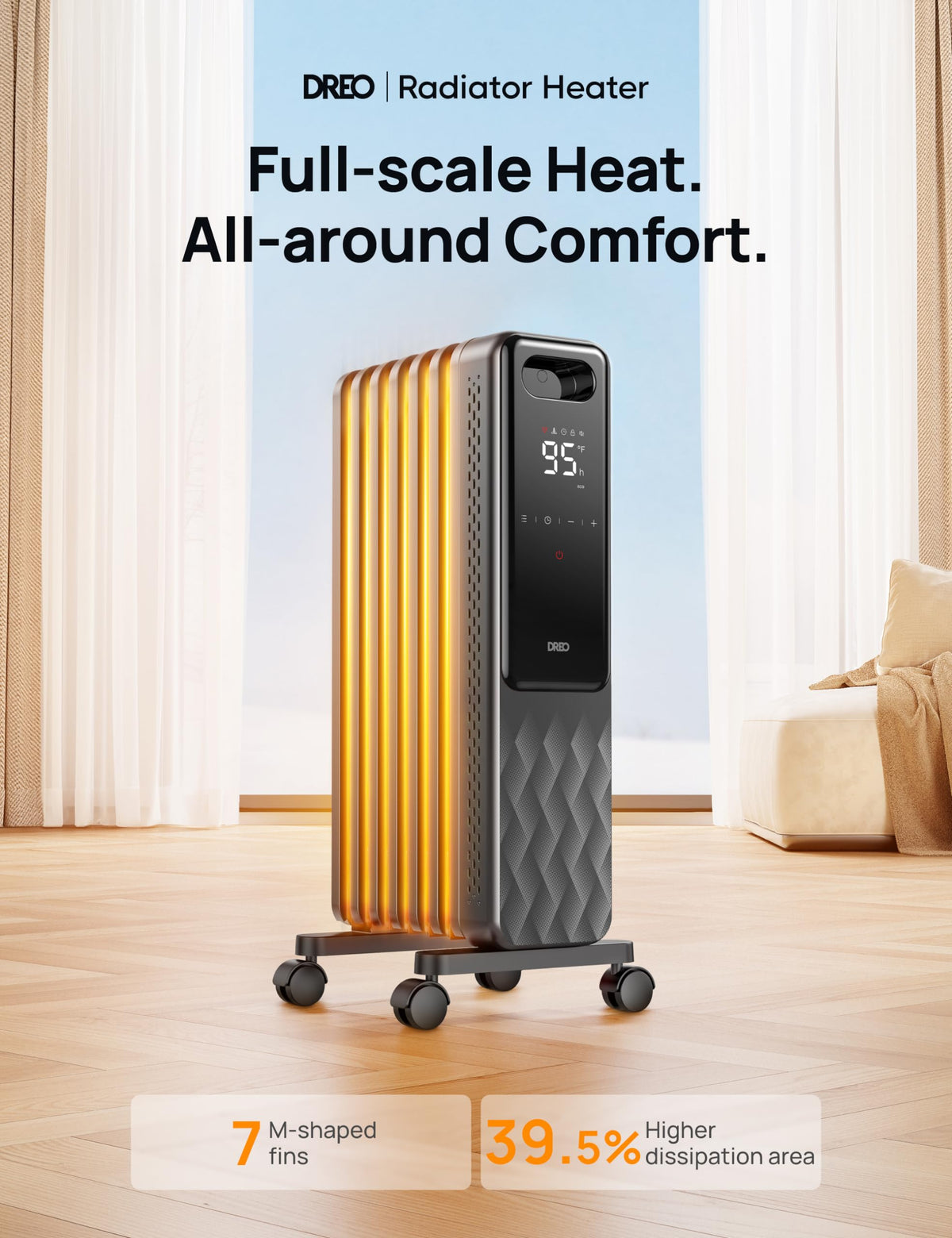 Dreo Oil Filled Radiator & Space Heater Indoor