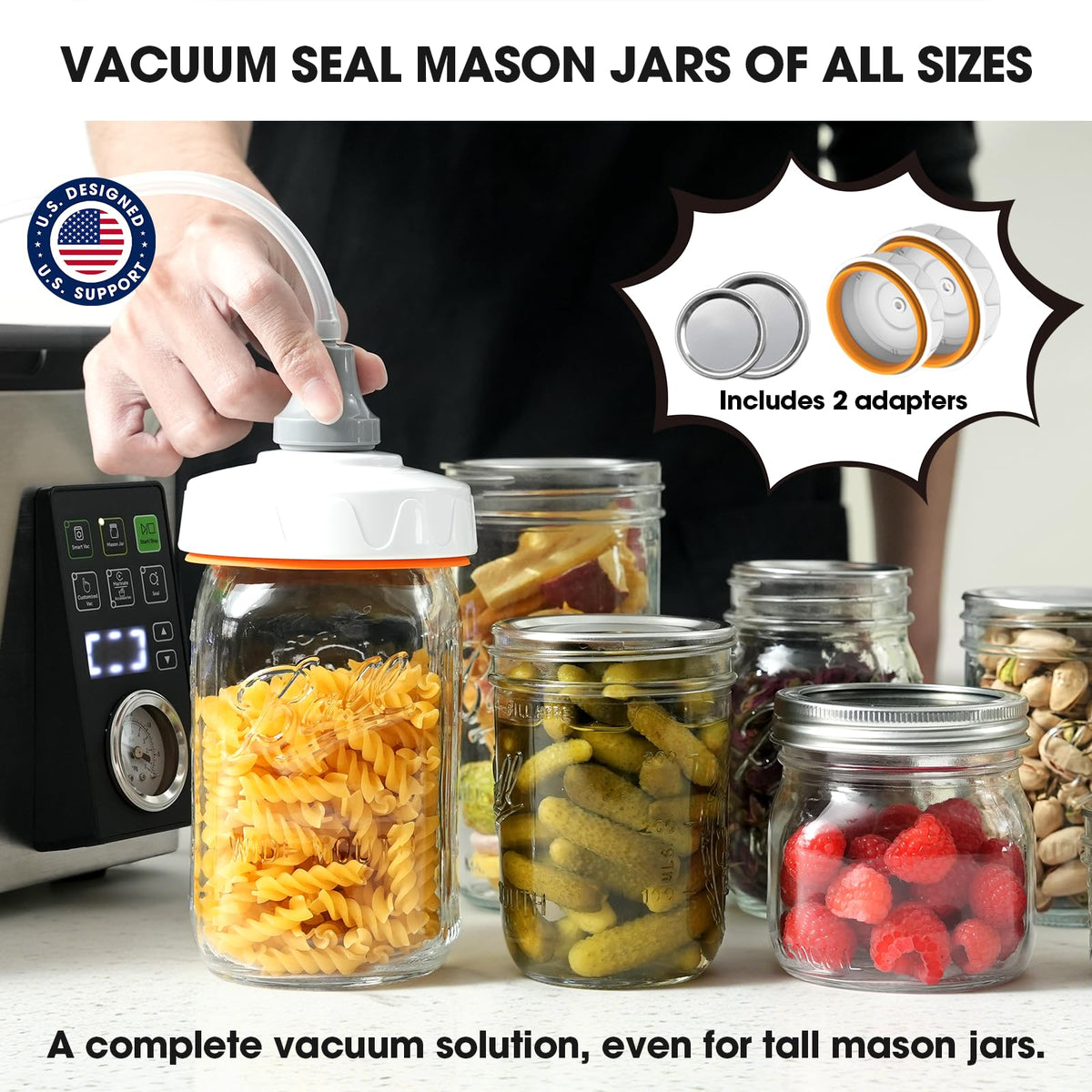Vesta Precision 12” Chamber Vacuum Sealer, Smart Auto Vacuum Time, Easy-to-Clean System, Commercial-Grade Pump, Deep Chamber for Liquids, Meats, Mason Jars & Sous Vide, V513