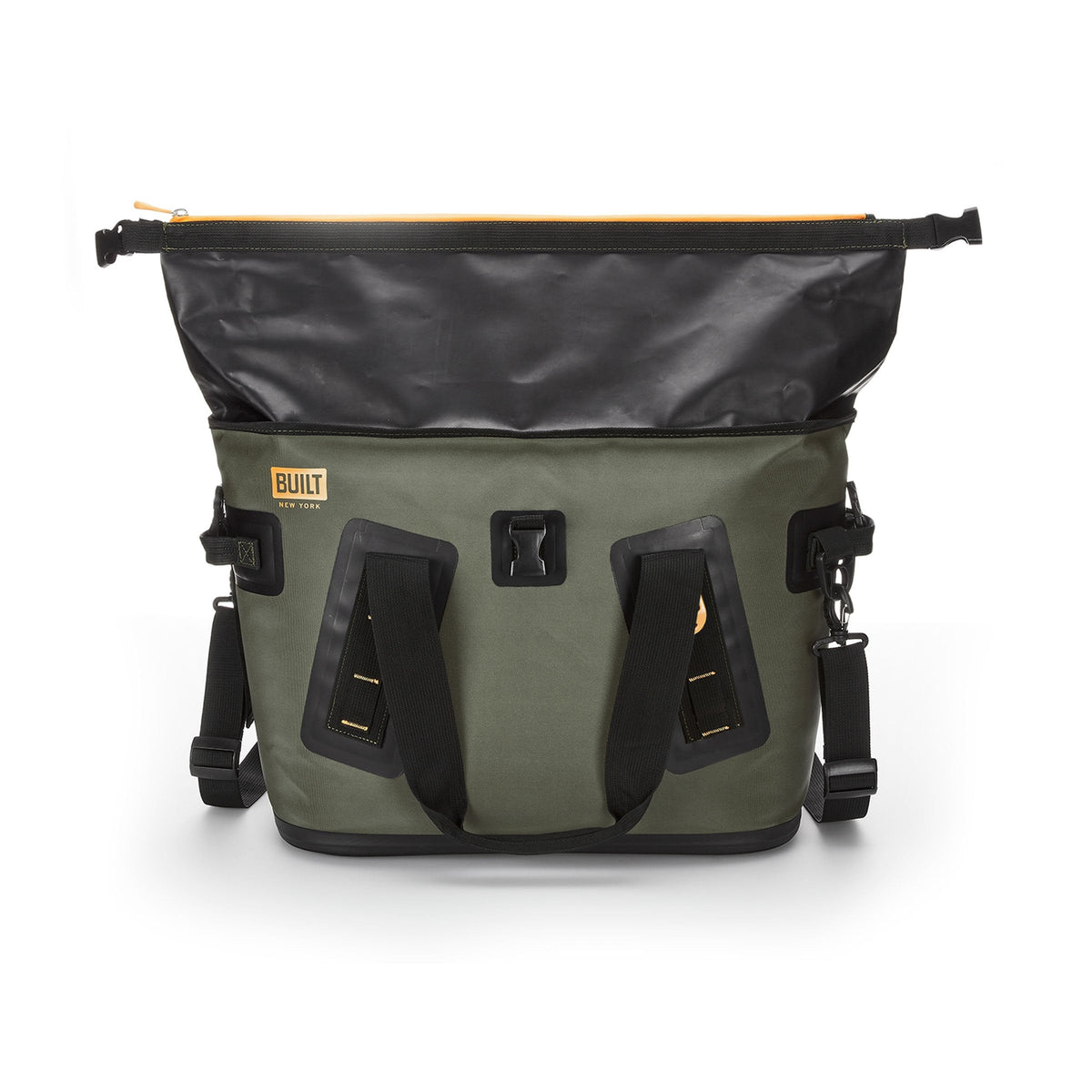 BUILT Large Welded Soft Portable Cooler with Wide Mouth Opening - Insulated and Leak-Proof Olive 5213958