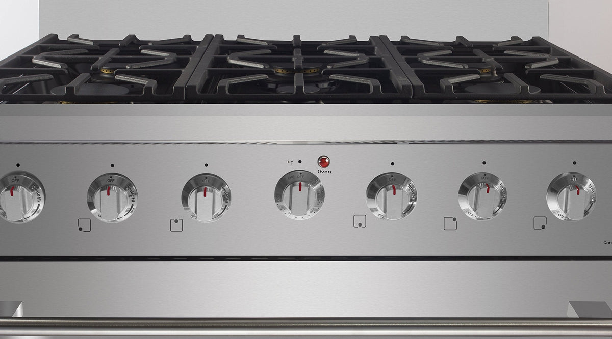 NXR SC3611 36" 5.5 cu.ft. Pro-Style Natural Gas Range with Convection Oven, Stainless Steel