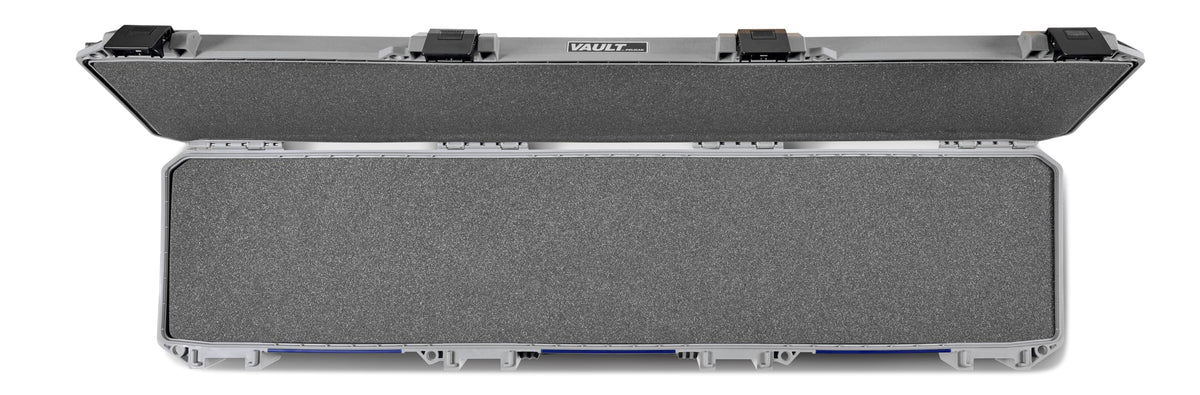 Pelican Vault - V770 Multi-Purpose Wide Hard Case with Foam for Tripod, Equipment, Electronics Gear, Sportsman's Rifle Case, and More (Grey - Americana 250)