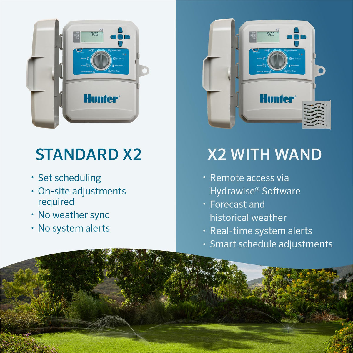 Hunter Wand Smart WiFi Module for X2 Sprinkler Controller, Hydrawise App, Remote Scheduling, 2.4GHz WiFi Only, Supports Bluetooth, Wi-Fi Direct & WPS Setup