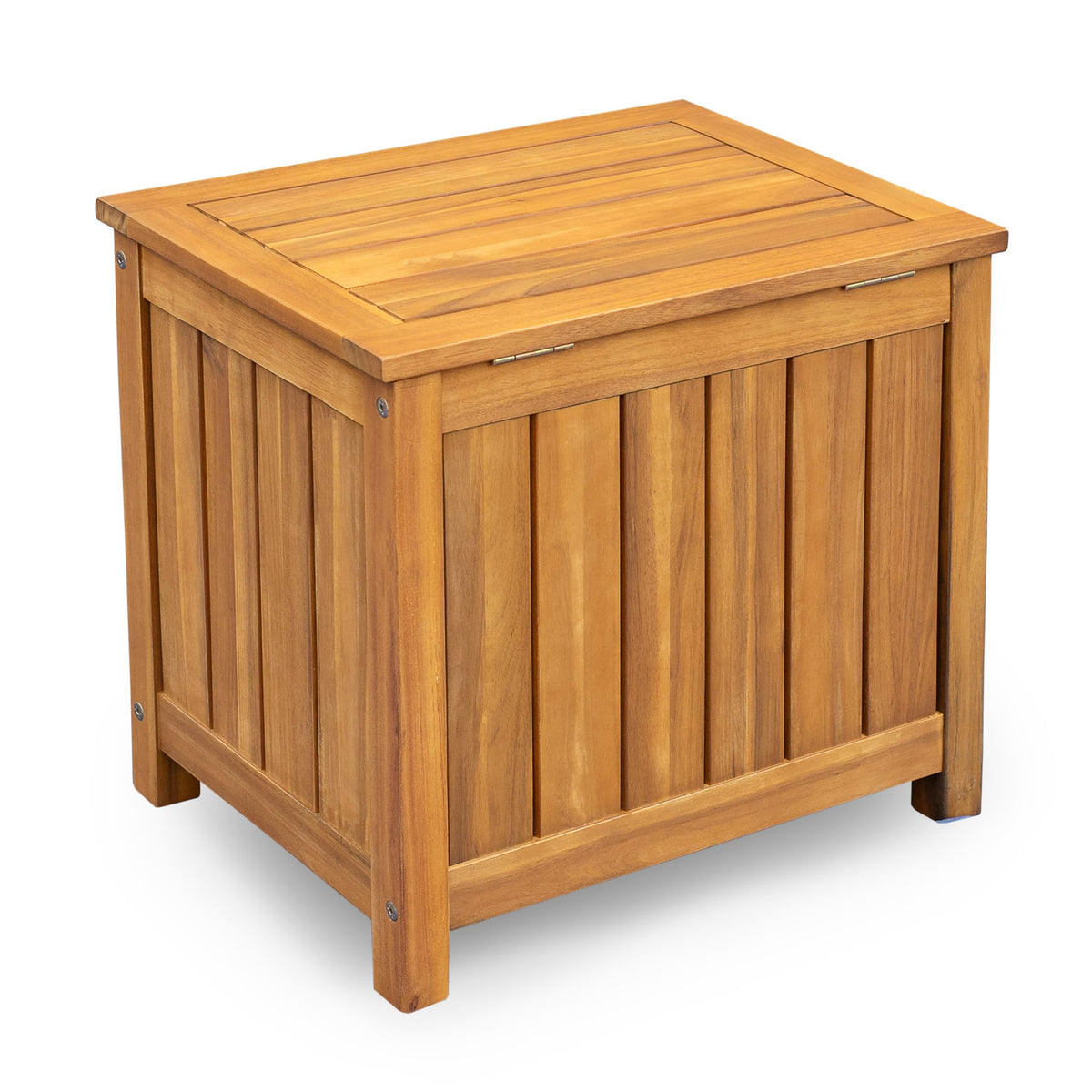 Christopher Knight Home Kensy Acacia Wood Outdoor Storage Box, 30 Gallons Wooden Patio Deck Box, Garden Backyard Tool Storage, Outdoor Storage Container for Patio Furniture Cushion, Teak Finish