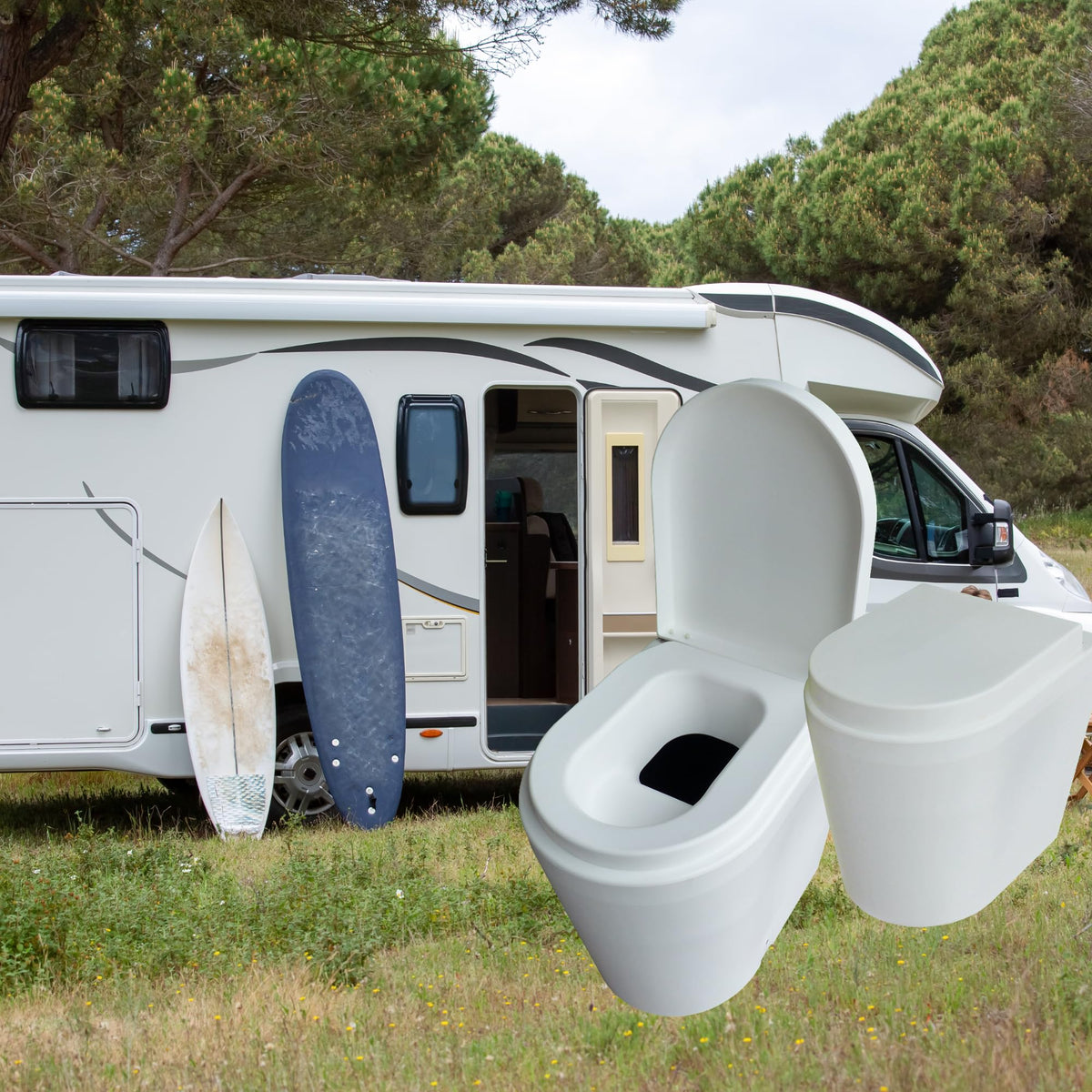 Sun-Mar GTG self-contained Urine Diverting Compost Toilet - Waterless, Low-Maintenance Toilet for Tiny Homes, Cabins, Boats, Barns, RVs and more...