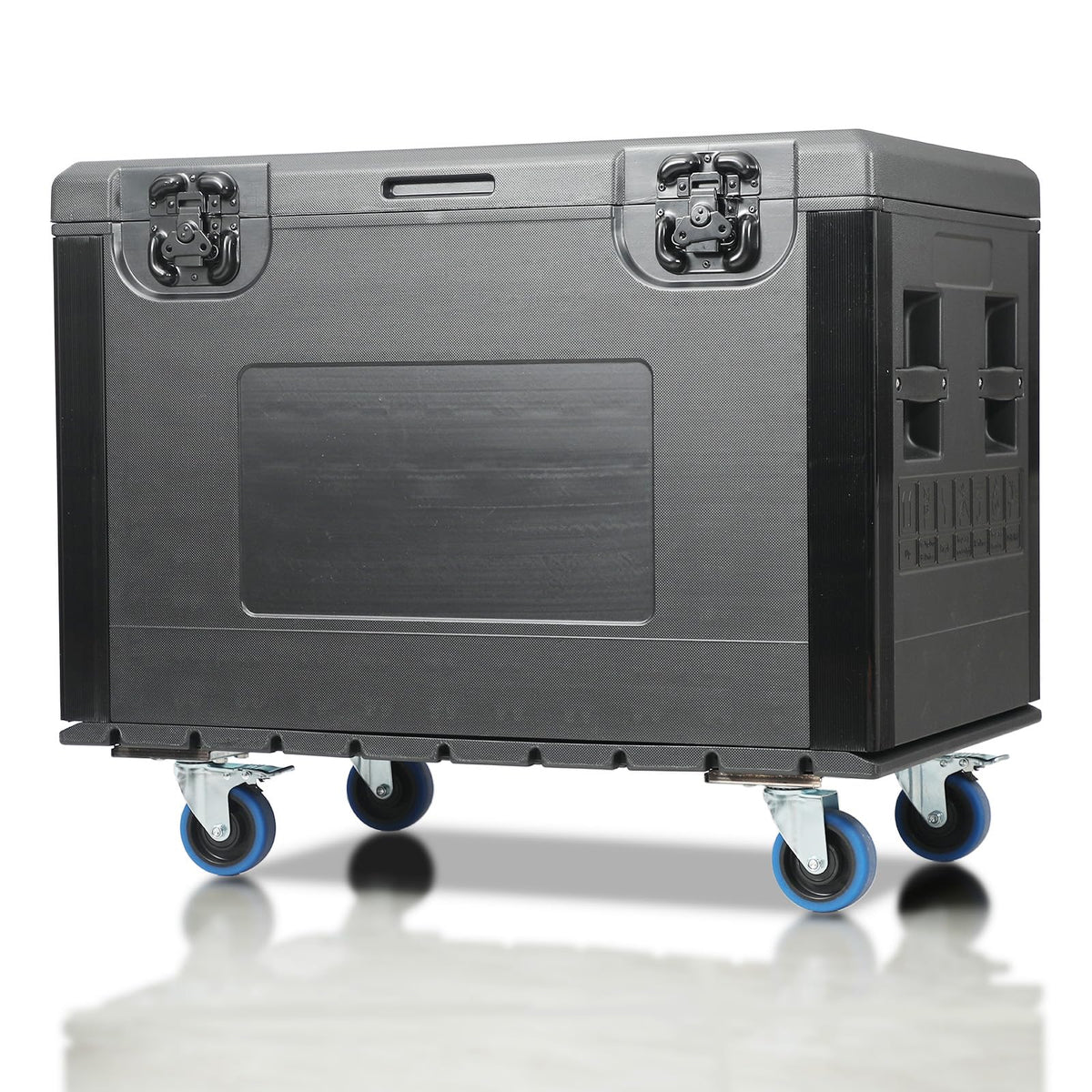 ECGOIOE Cable Trunk Road Case with Wheels 35" x 22" x 24" Professional Stackable Heavy Duty ATA Rolling Road Case for DJ Equipment Storage Transport Touring with Casters