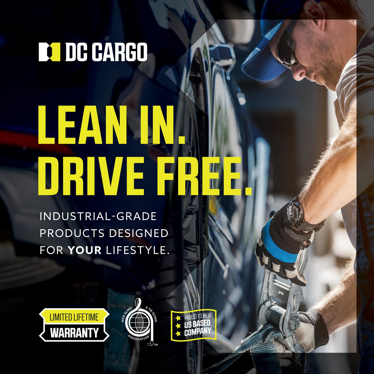 DC Cargo Chain Binder Kit | 3/8" Grade 70 Extra Long 20 Foot Chain - and Load Binder Set | Heavy Duty Ratcheting Chain and Binder | Load Chain and Binders – 6,600lb Working Load Limit As Set