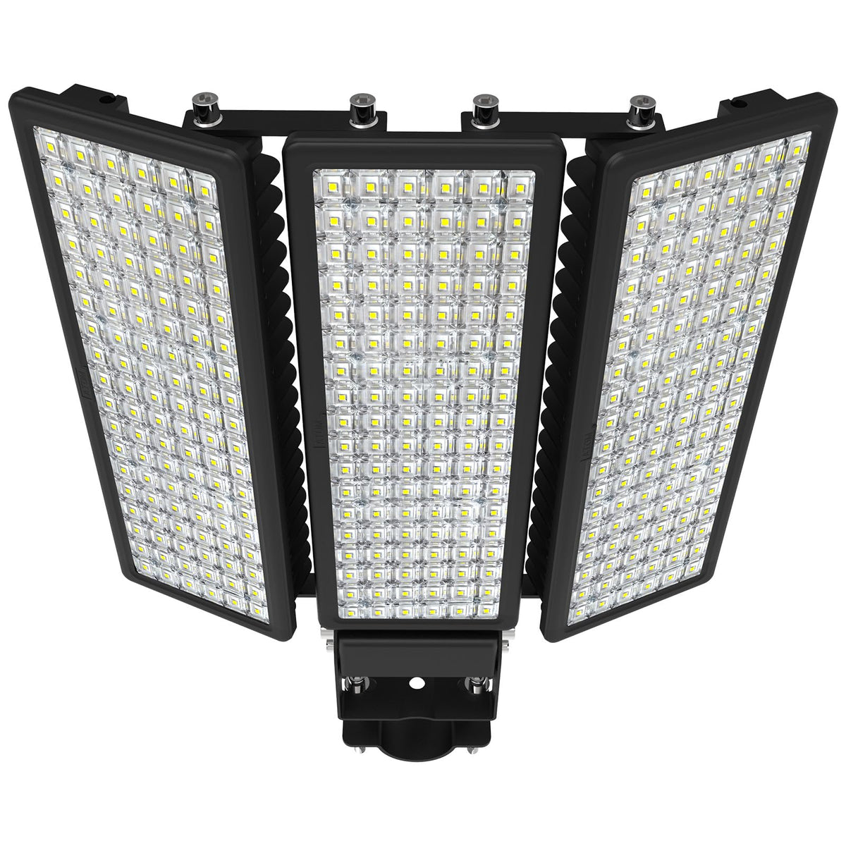 HOPEDAMAI 100W 3Pack LED Flood Light Outdoor, 42000LM Ultra-Bright LED Parking Lot Light, 6500K Daylight IP67 Waterproof Street Light, Flicker-Free Commercial Area Light for Stadium, Court, Barn