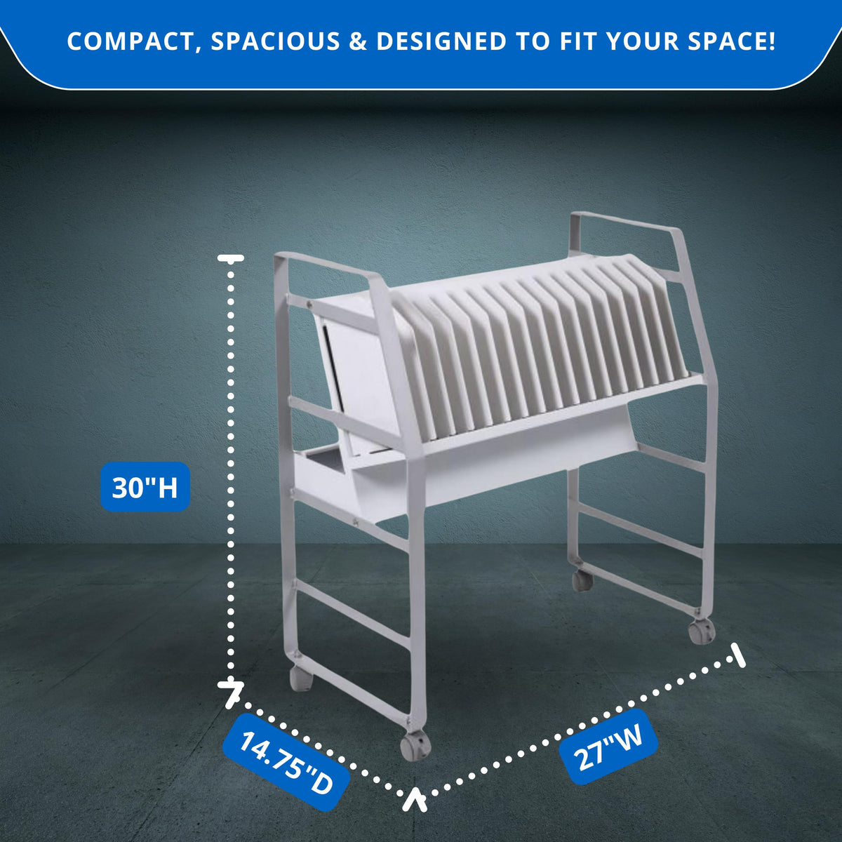 FSE 373-LOTM16 16-Tablet/Chromebook Open Charging Cart
