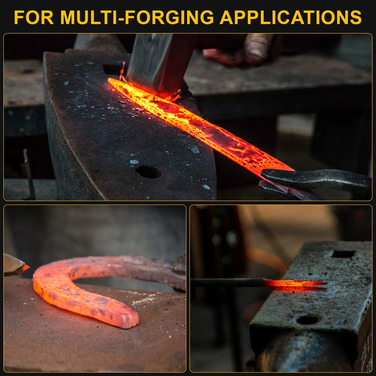 MMasters Propane Forge Kit, Dual Burners, 2600℉ Gas Forge for Blacksmithing and Metal Forging, Portable Steel Forge with Openable Door - 2 Burner