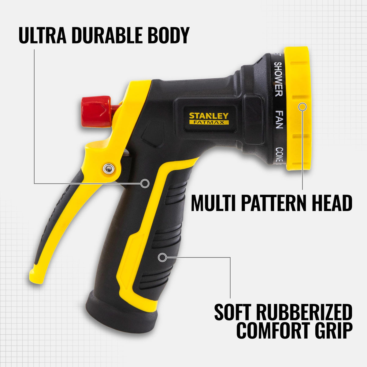 Stanley BDS7496 Fatmax 8-Pattern Heavy Duty Hose Nozzle