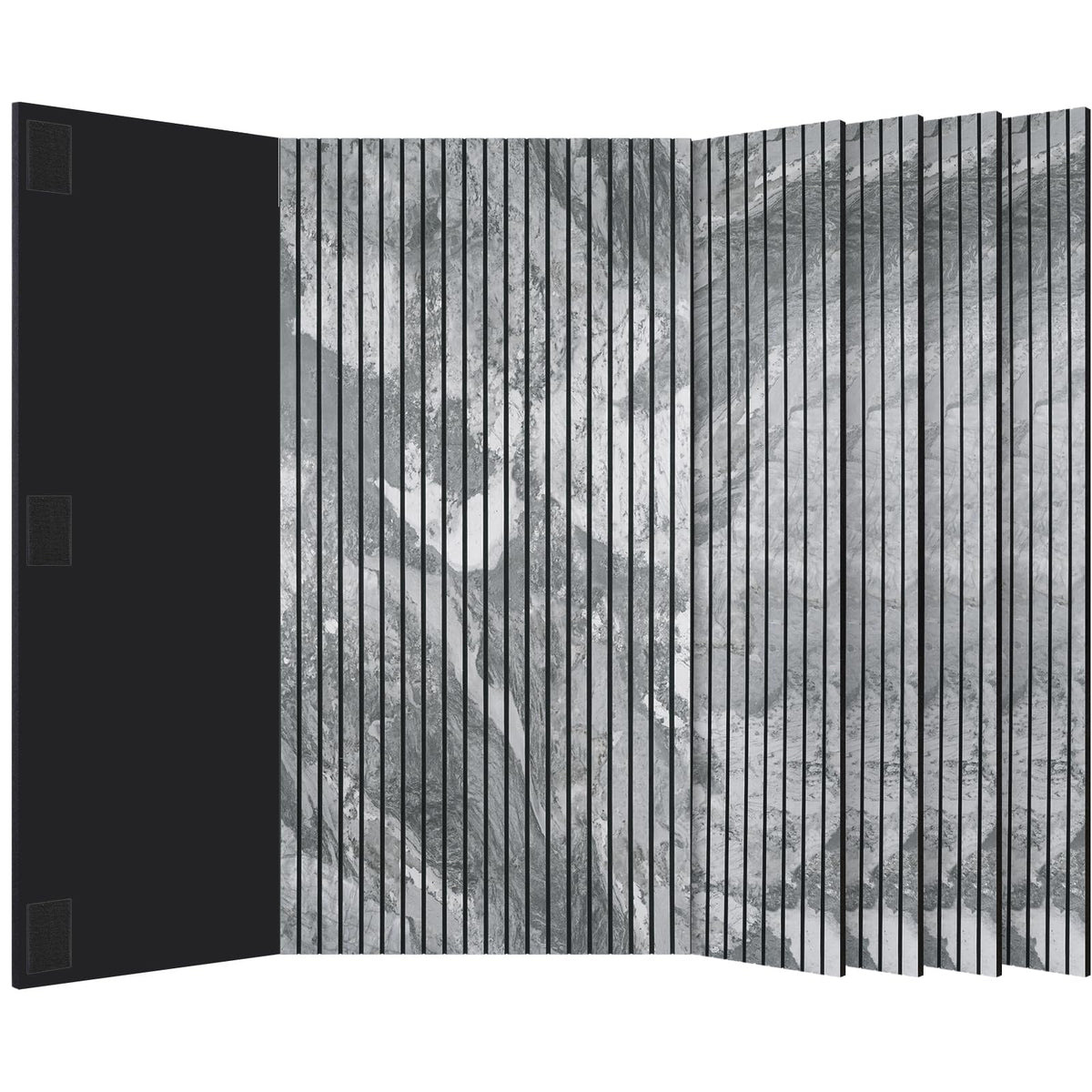 BUBOS Acoustic Panels 4 Pack, Decorative Soundproof Wall Panels Marble Pattern, Sound Absorbing Panels 47.2" X 23.6" X 0.4" Peel & Stick Acoustic Treatment for Studio, Office, Home Theater (Vein)