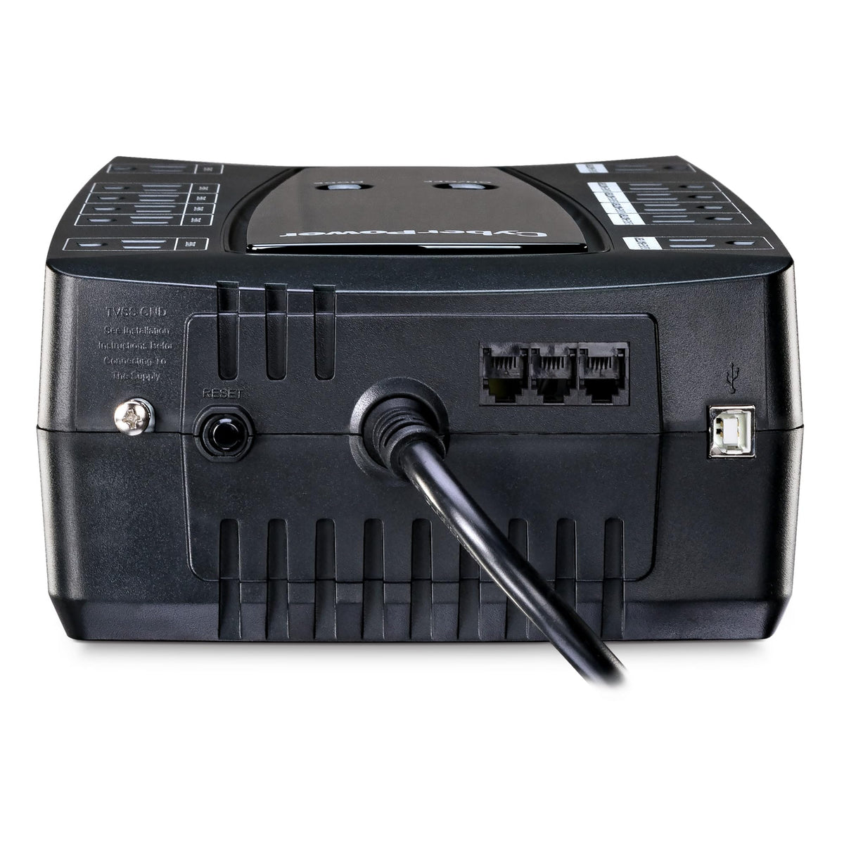 CyberPower AVRG900LCD Intelligent LCD UPS Battery Backup and Surge Protector, 900VA/480W, 12 Outlets, AVR, Compact, UL Certified