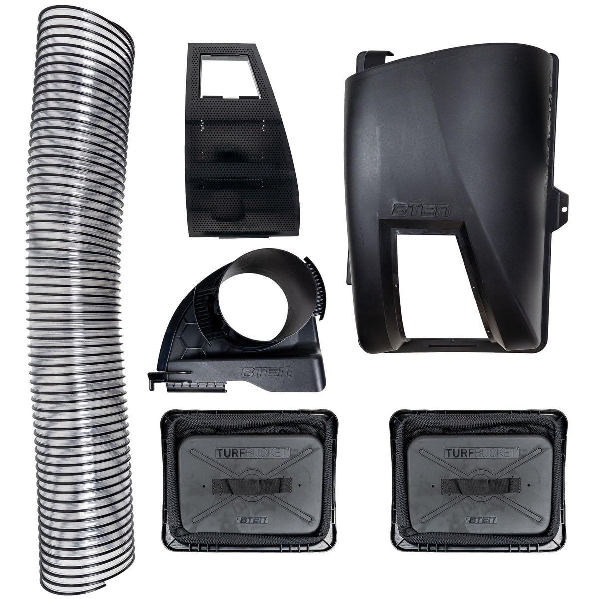 8TEN TURFBUCKET Twin Bagger System for Cub Cadet LTX Troy Bilt Horse 42 & 46 Inch Lawn Tractors 2009+