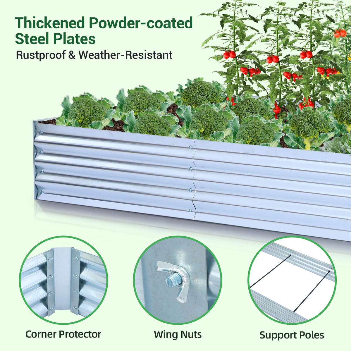 Ohuhu Mini Greenhouse + Raised Garden Bed with Greenhouse
