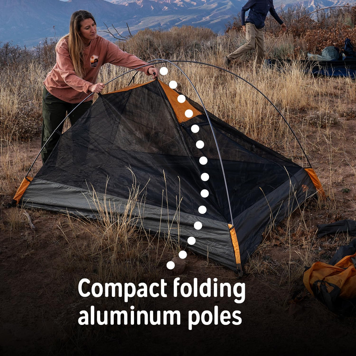 Kelty Grand Mesa 2P Backpacking Tent – 3 Season 2 Man Camping Thru Hiking Shelter, Aluminum Poles, Single Door + Vestibule Model (2P)