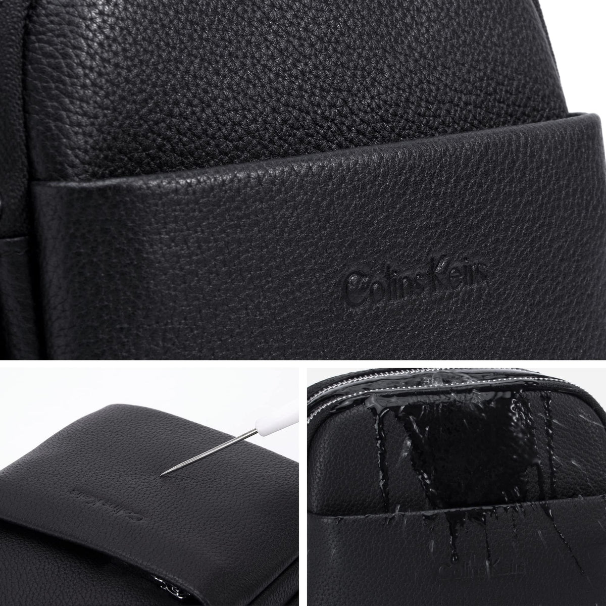 Colins Keirs Laptop backpack & Men's leather crossbody bag