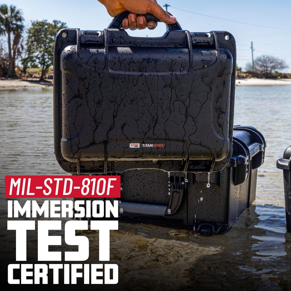 Gator Cases Titan Series Waterproof Utility Case; 41.7" X 13.6" X 12.5"; (GU-4113-12-WPNF)
