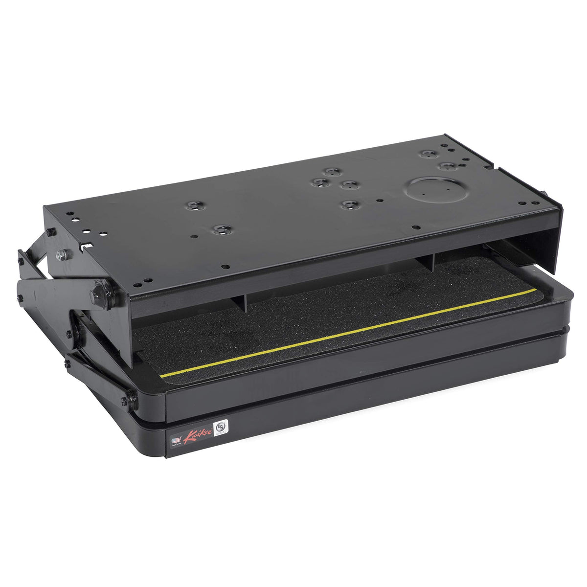 Kwikee 32 Series Electric Step Frame Assembly for RV, Travel Trailers, and Motorhomes, Hidden Light, 8.5" Step Rise, Anti-Slip Surface, Heavy-Gauge Steel Construction - 3722618